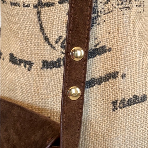 Elizabeth and James Zoe Brown Suede Saddle Bag - Picture 4 of 8